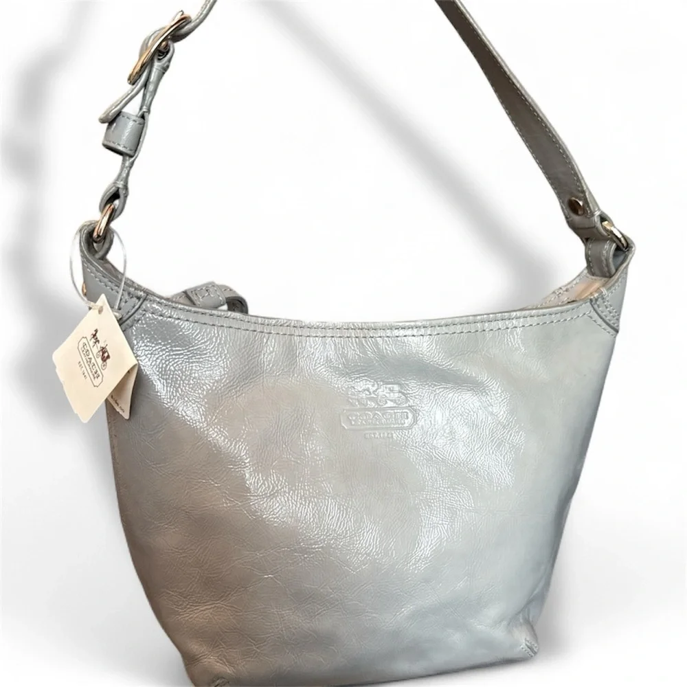 Coach charcoal leather